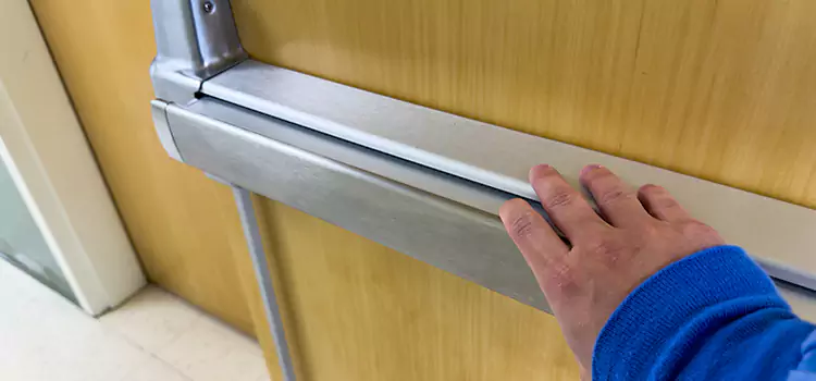 Installing a Push Bar on a Door Pinewood